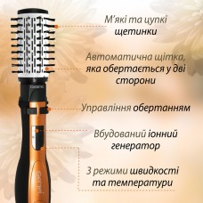 Фен стайлер для волосся 3 в 1 Gemei • плойка для волосся з регулятором температури • мультистайлер для волосся 1000 Вт