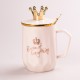 Чашка керамічна Queen of Everything 400мл з кришкою та ложкою чашка з кришкою чашки для кави Білий