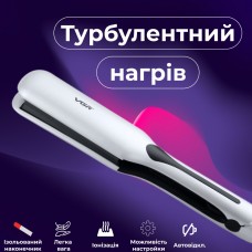 Щипці гофре для волосся професійні 45 Вт, випрямляч плойка з РК дисплеєм та індикатором роботи VGR V-557