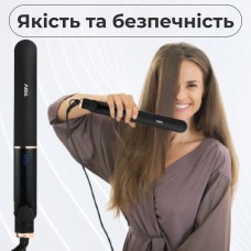 Випрямляч для волосся керамічний з РК дисплеєм, стайлер для вирівнювання волосся та завивки