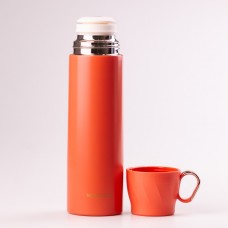 Термос з чашкою та клапаном Mini Cup 500мл з металевою колбою Червоний