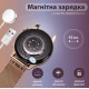 Жіночий смарт годинник з металевим браслетом сенсорний годинник розумний годинник з nfc Золотий