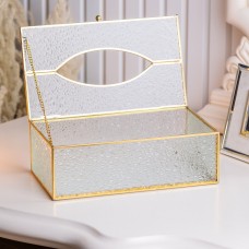 Серветниця золота кристали скло і метал 25,5×7,5×12,5