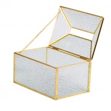 Серветниця золота Кристали скло і метал 19×8×12 см