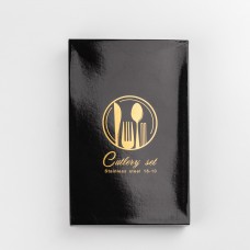 Набір столових приборів Cutlery set із нержавіючої сталі на 1 персону 4 штуки столовий набір